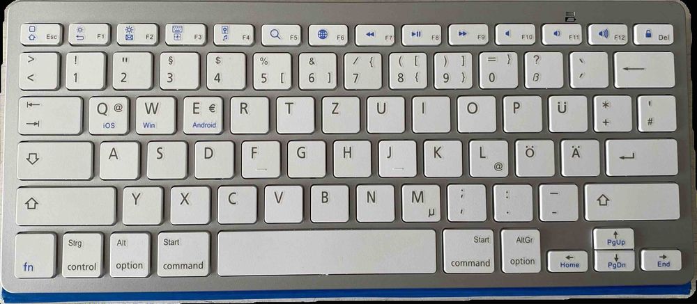 Тонка бездротова Bluetooth клавіатура PC iMac iPad Android iOS