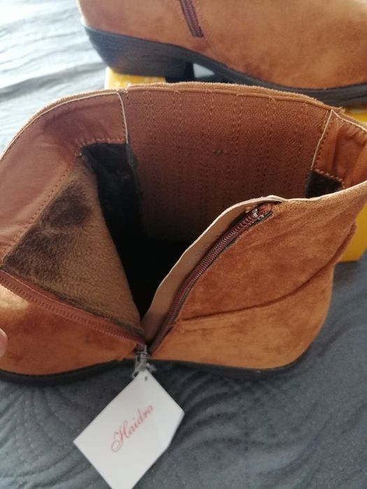 Zamszowe buty ocieplane