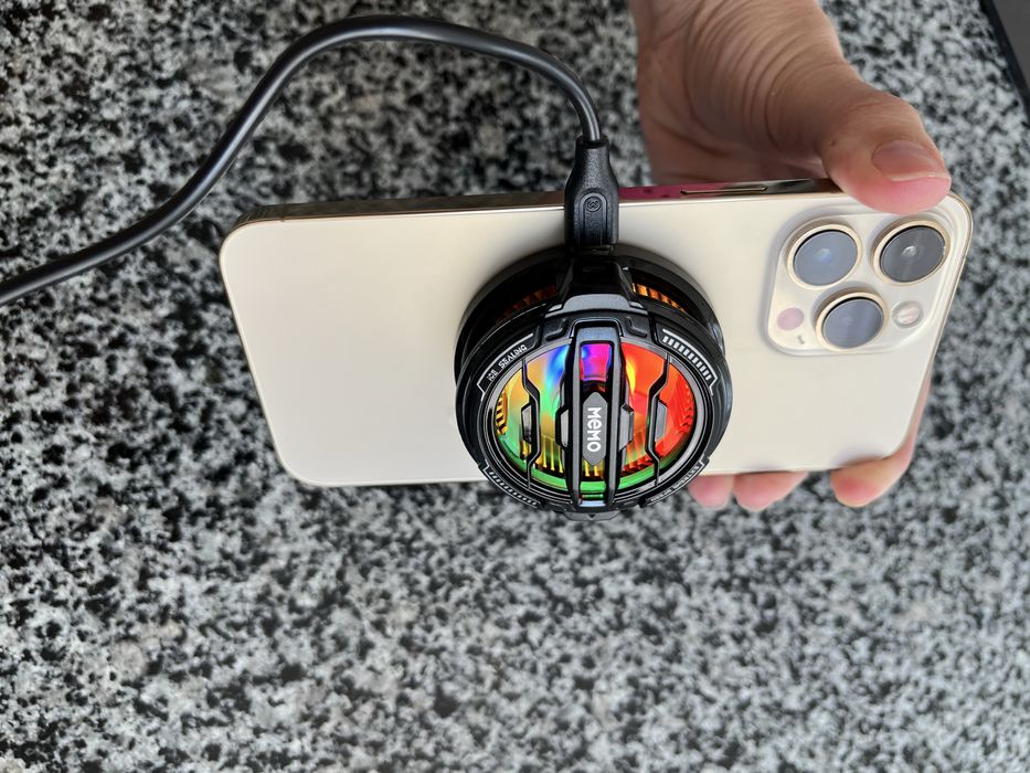 Кулер 2 в 1 МЕМО СХ07 охолодження мобільного телефону, планшету