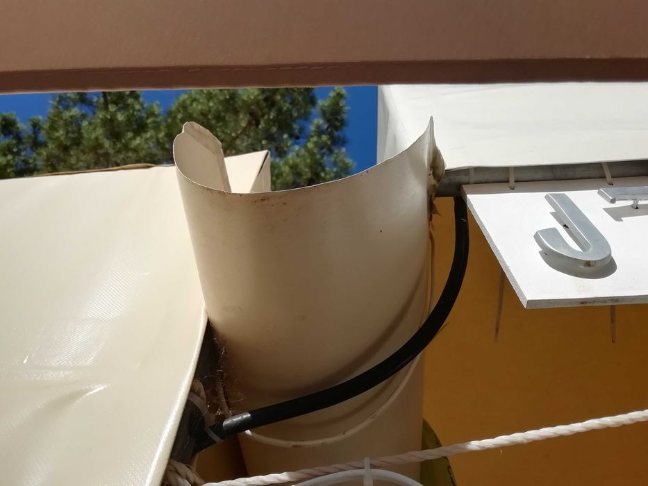 Pérgola para campismo