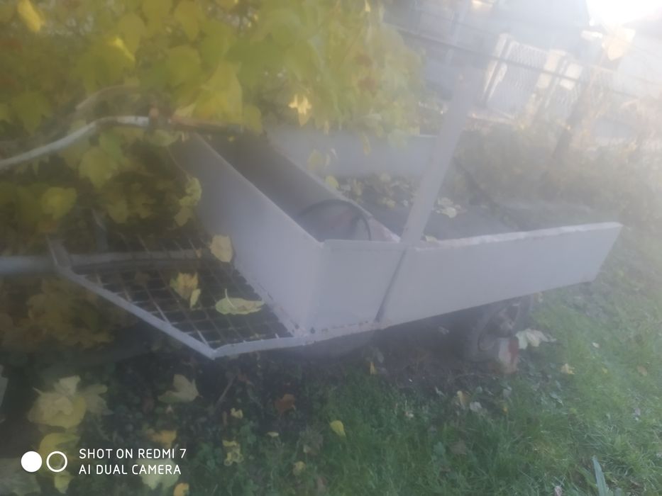 Мотоблок з прицепом.