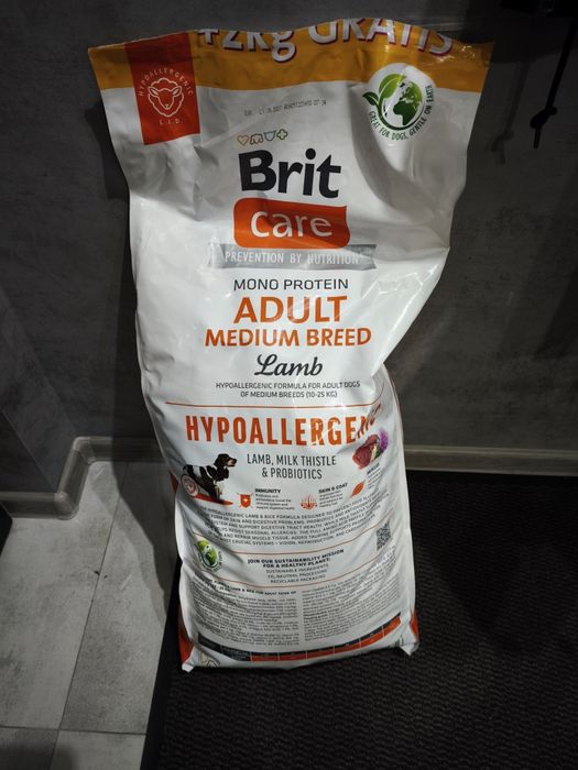 Brit Care Monoprotein Lamb 12+2 kg – prawie pełna, jak nowa