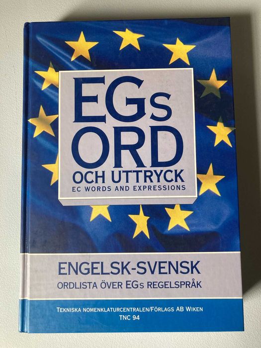 Glossário Inglês - Sueco