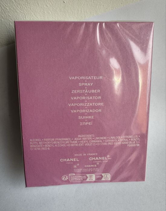 Chanel Chance Eau Splendide 100 ml EDP | Nowe, zafoliowane | Perfumy damskie