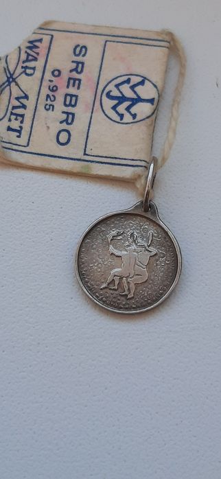Zawieszka Warmet zodiak Bliźnięta metkowiec