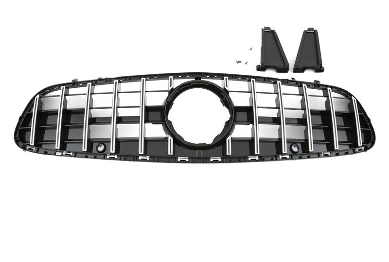 GRELHA DIANTEIRA PANAMERICANA GTR PARA MERCEDES SL R231 FACELIFT 2016-2020 - CROMO