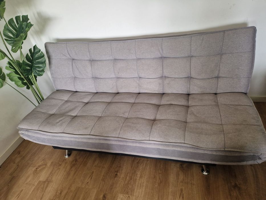 Sofá cama cinzento 3 lugares