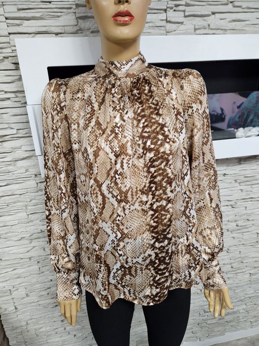 Przepiękna koszula mgiełka wężowy wzór H&M rozmiar 42