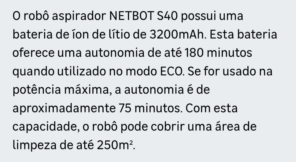 Aspirador Robô - Create NetBot S40