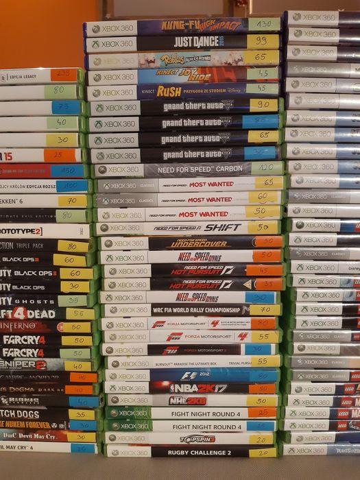 Xbox 360 (opis) gry LEGO Minecraft GTA Need for speed  Fifa Forza I in