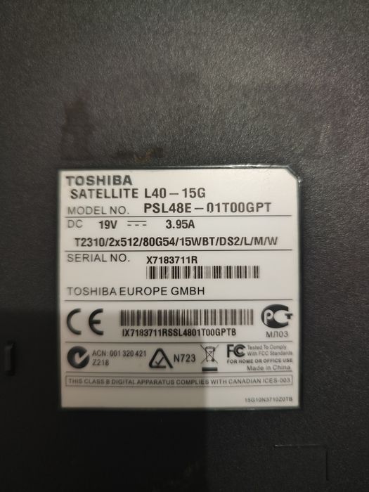 Toshiba Satellite L40