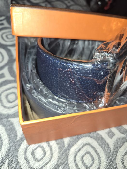 Cinto hermes azul homem