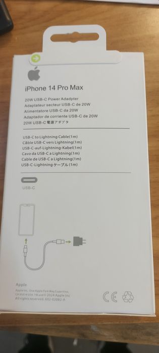 Carregador 14 pro max apple novo