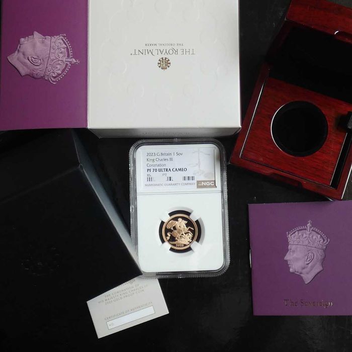 2023 Libra Ouro Proof Coroação PF70UC c/ Caixa e Certificado