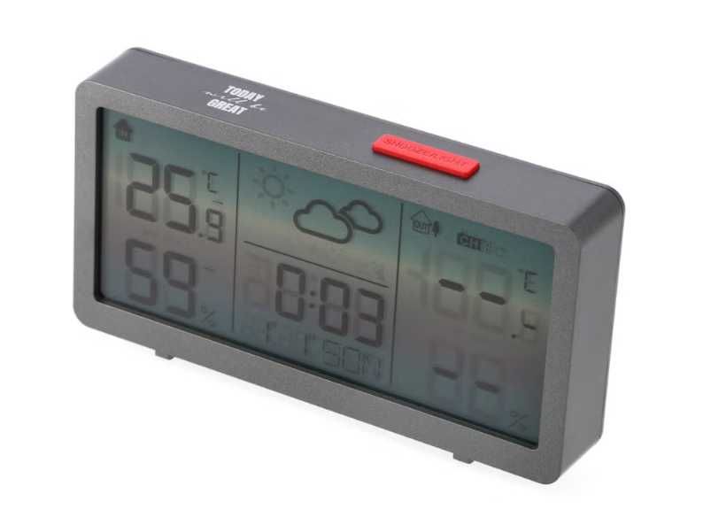 Estação Meteorológica Digital Ale-Hop – Interior e Exterior com Sensor