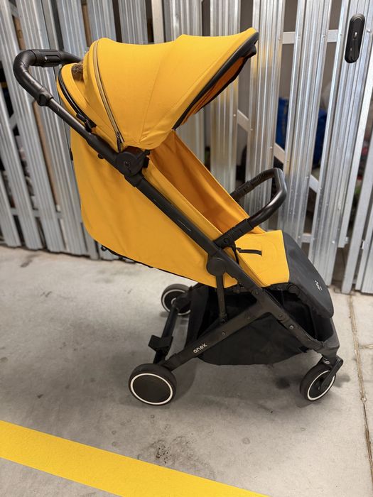 Anex Air-X lekka spacerówka premium z dodatkami musztardowa + osłonka + folia + torba + kubek