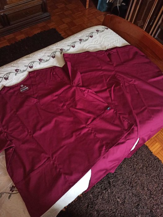 Pijama Cirúrgico Bordô 4XL NOVO