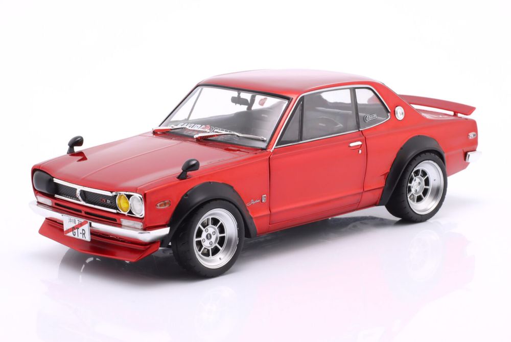 Solido NISSAN SKYLINE (C10) Hakosuka Works 1970 Red metallic 1/18