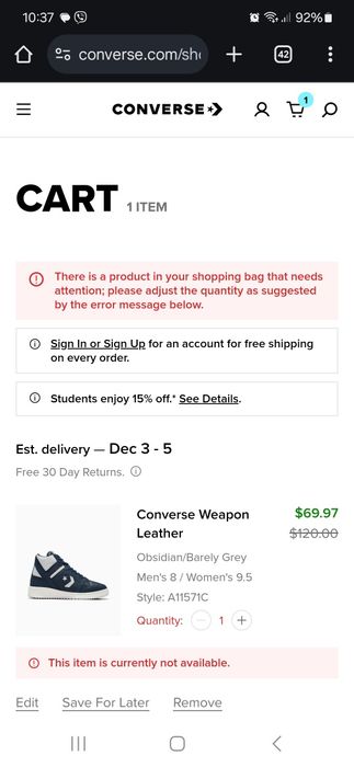 Кросівки, черевики Converse