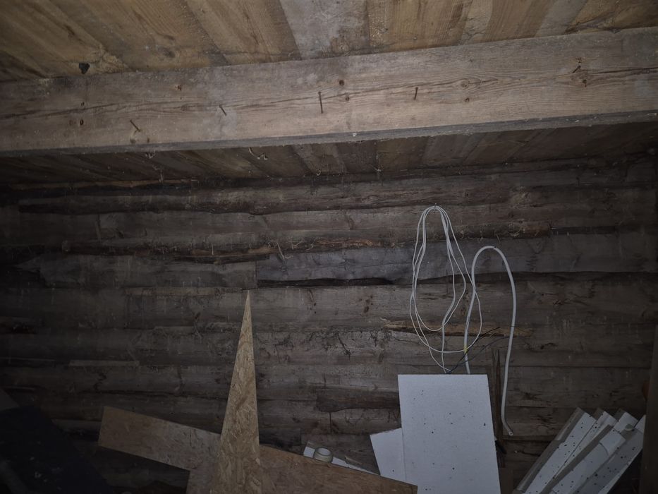 Dom drewniany przeniesienie lub materiał