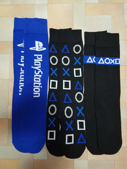Носки высокие, носочки котон PlayStation