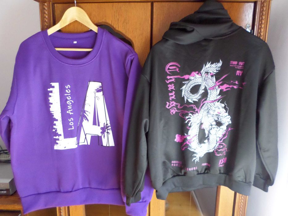 Bluzy męskie z nadrukiem na plecach