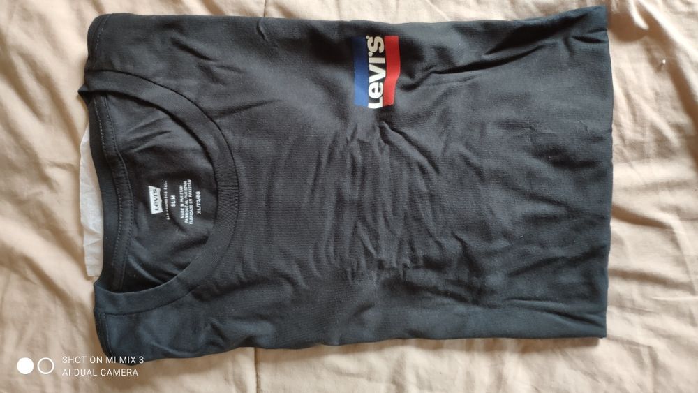 Levi's dwupak t-shirt czarny i czerwony rozm XL