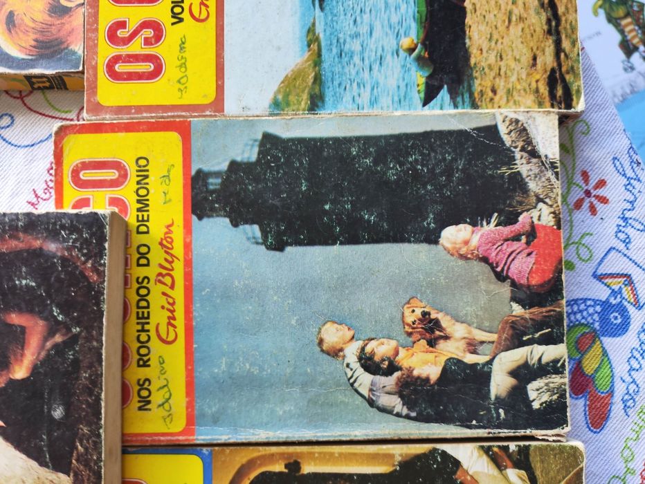 Livros os cinco e os sete enid blyton antigos anos 50/60