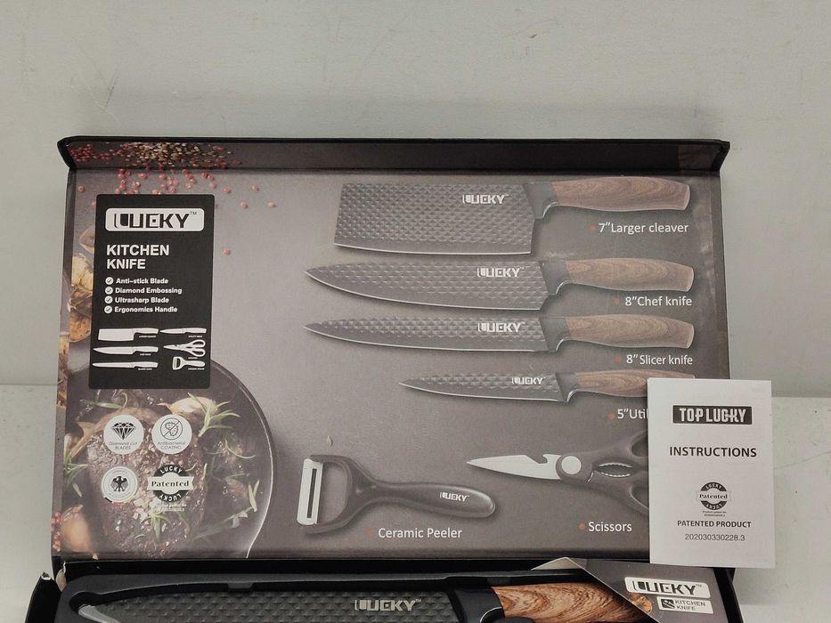 Zestaw noży ze stali nierdzewnej zestaw kuchenny 6 elementów