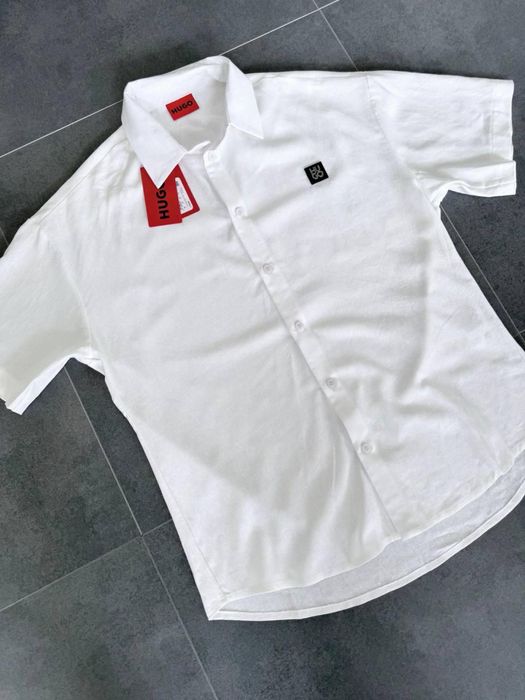 Костюм з льону білий Hugo Boss