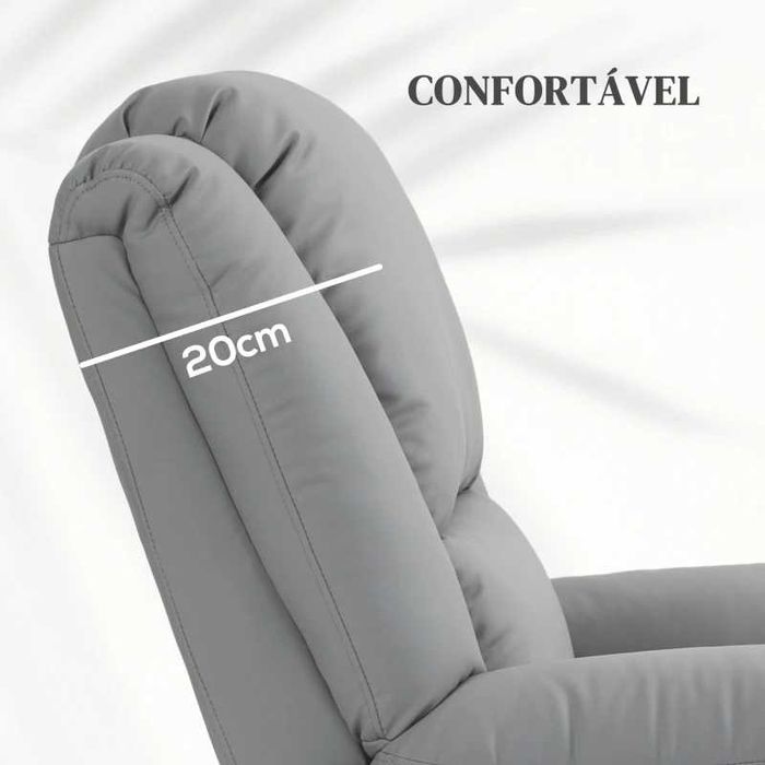Sofá Poltrona Relax. 8 Pontos de Massagem Reclinável c/ Aquecimento