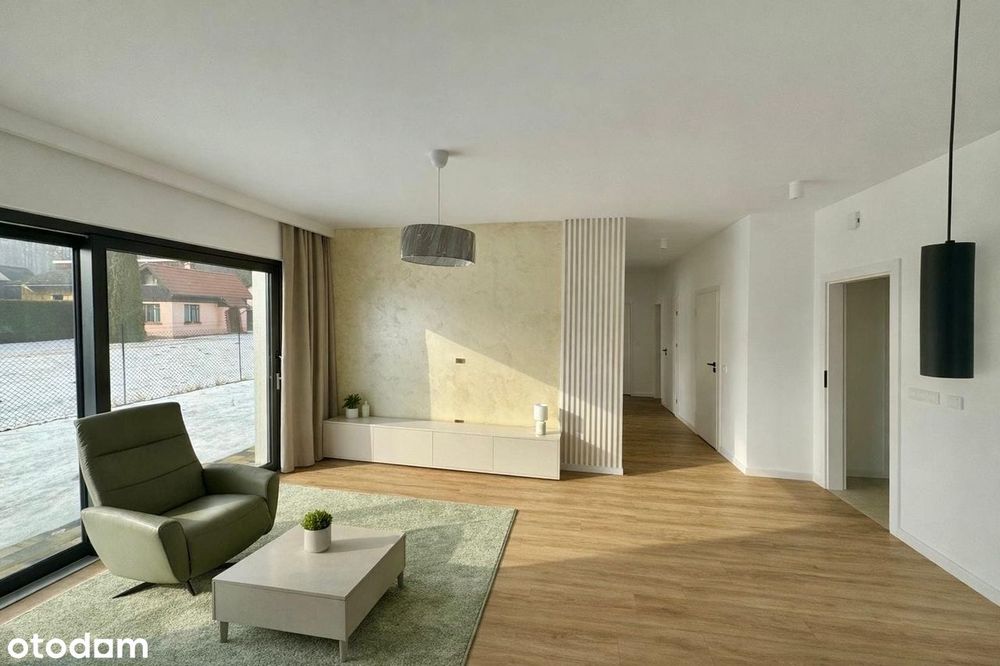 Nowy parterowy dom pod klucz z wyposażeniem