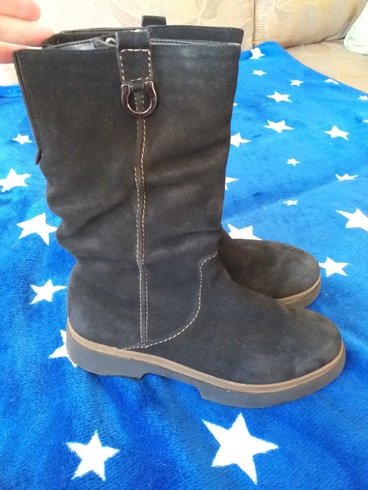 Зимові чоботи натуральна замша