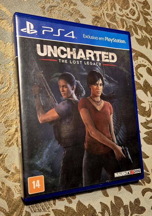 Jogos ps4 last of us 2, metal gear solid 5, uncharted 4 e lost legacy
