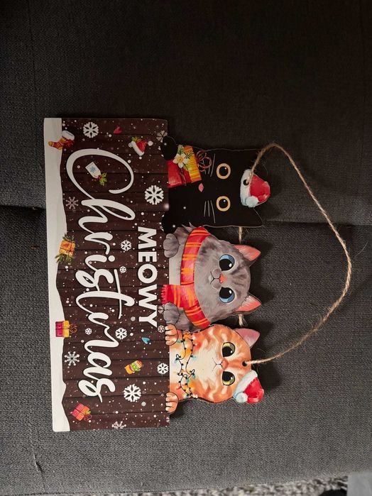 Decoração de Natal “Meowy Christmas”