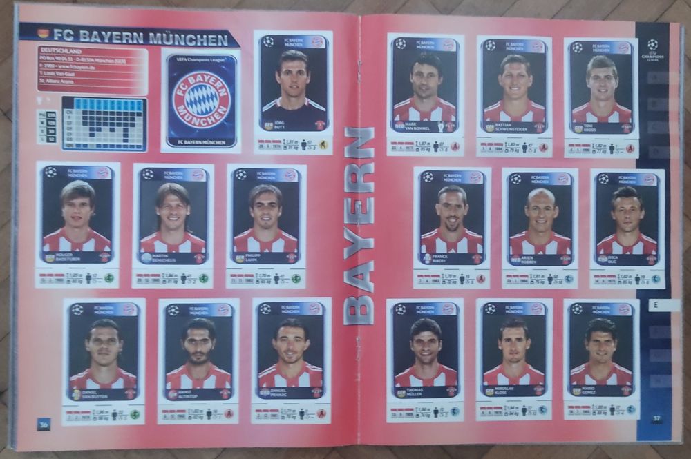 Caderneta Completa Champions League 2010/11