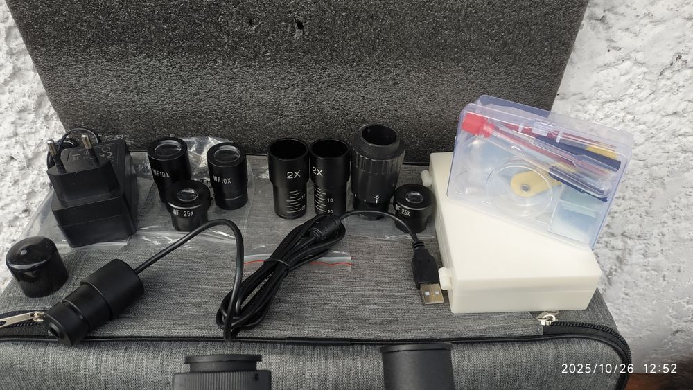 Мікроскоп 40X–5000X  лабораторний професійний з камерою USB,