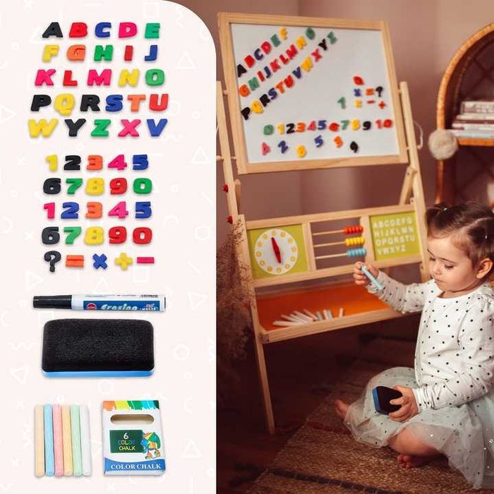 TABLICA MAGNETYCZNA KREDOWA Zestaw Edukacyjny dla Dzieci‼️