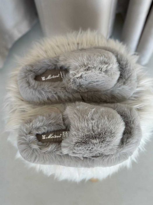 Тапочки женские меховые, тапки из меха тапочки для дома тапки домашние
