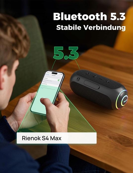 Głośnik Przenośny Łazienkowy Bluetooth Wodoodporny