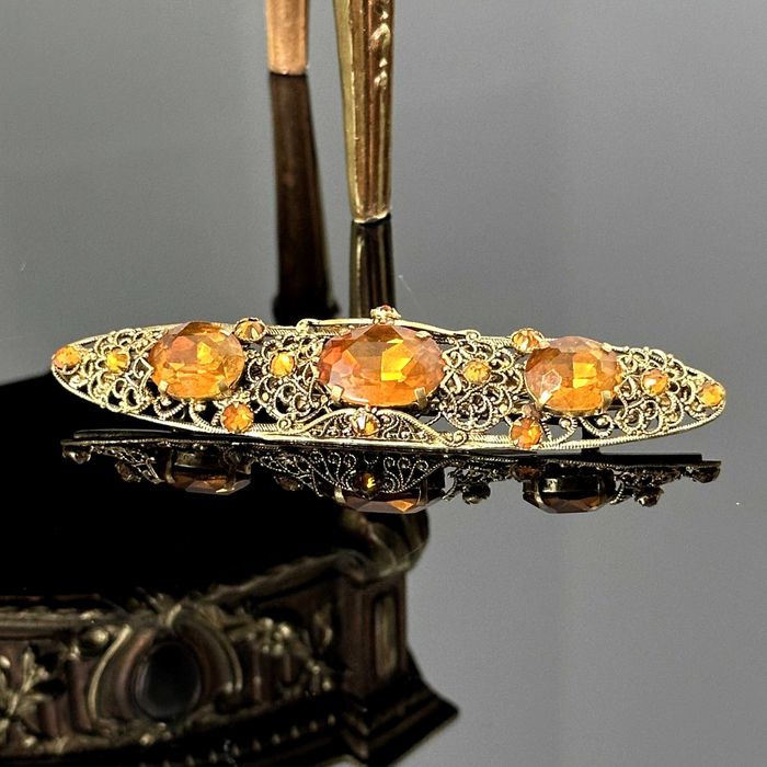 Pozłacana broszka z lat 60-tych – Stanley Hagler