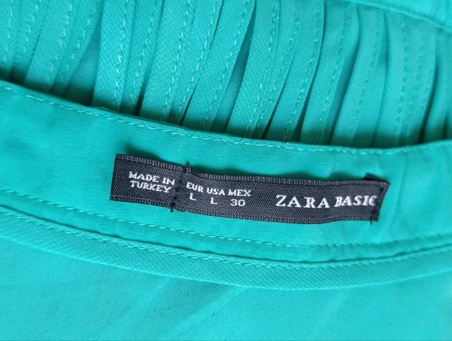 Мини-юбка  латино ZARA BASIC с ярусной бахромой  Размер  L