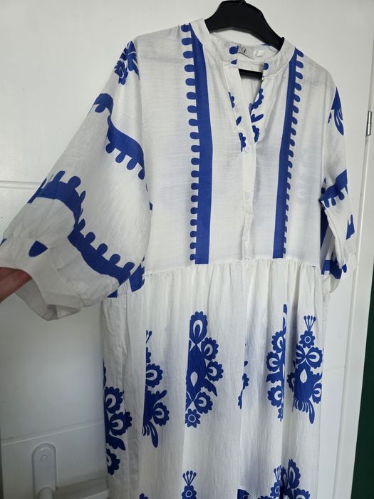 Cudna boho folk komunie wesela 46 48 maxi