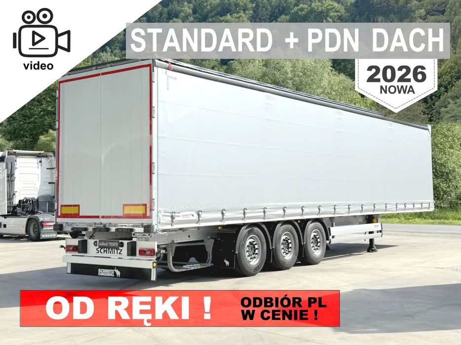 Schmitz Cargobull STANDARD + PDN DACH  ODBIÓR W PL W CENIE! 2026, Podnoszony dach, NOWY LED
