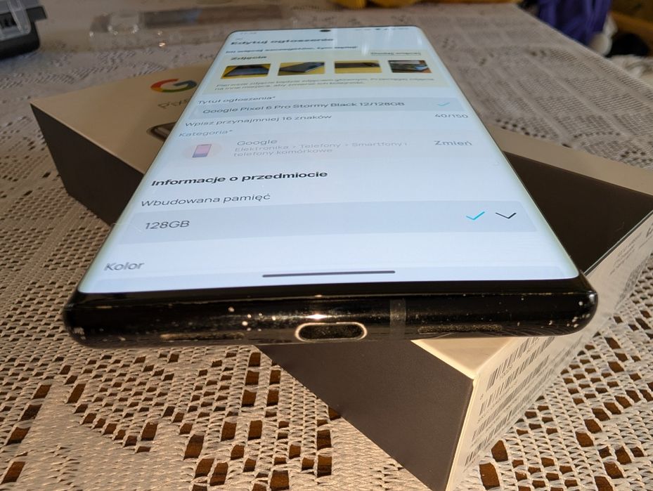 Google Pixel 6 Pro Stormy Black 12/128GB