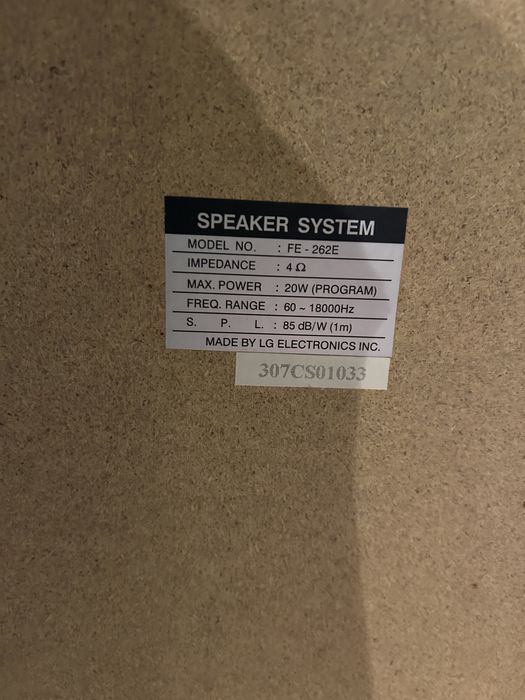 Głośniki srebrne LG