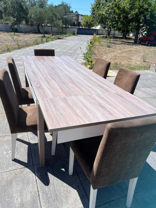 Sala de Estar Lourini Paris – Carvalho Cinza e Branco