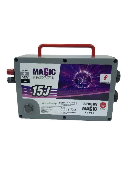 Uniwersalny Elektryzator Pastuch elektryczny o dużej mocy - MAGIC 15J