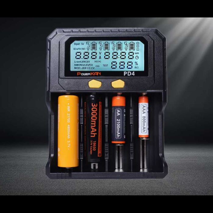 Зарядное устройство PowerKan PD4 для Li-Ion, Ni-Mh/Ni-Cd АКБ 4 канала