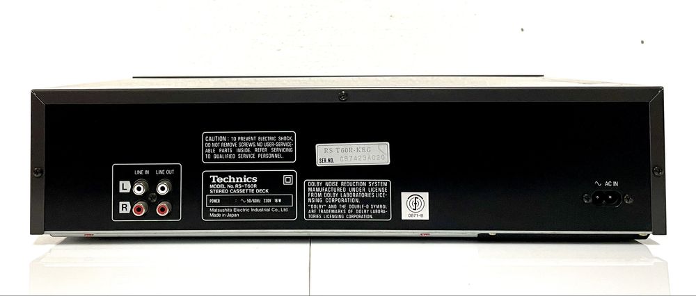 TECHNICS RS-T60R Magnetofon Stereo Double Cassette Deck